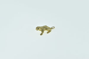 14K 3D Poison Dart Frog Tropical Tree Frog Charm/Pendant Yellow Gold
