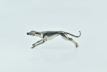 Load image into Gallery viewer, Sterling Silver Greyhound Dog Breed Speed Symbol Pin/Brooch