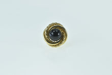 Load image into Gallery viewer, 14K Round Black Onyx Ball Twist Spiral Single Stud Earring Yellow Gold