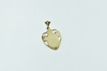 Load image into Gallery viewer, 14K Ornate Saint Christopher Scroll Heart Charm/Pendant Yellow Gold