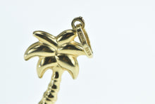 Load image into Gallery viewer, 14K 3D Palm Tree Vintage Tropical Beach Motif Charm/Pendant Yellow Gold