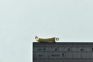 14K 3D Dutch Clog Shoe Flat Charm/Pendant Yellow Gold