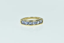 Load image into Gallery viewer, 14K Vintage Tanzanite Classic Statement Band Ring Yellow Gold