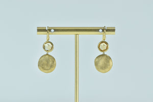 18K Marco Bicego Jaipur Collection Citrine Dangle Earrings Yellow Gold