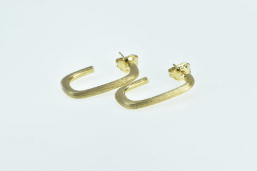 18K Marco Bicego Squared Jaipur Hoop Earrings Yellow Gold