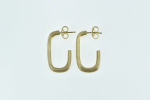 18K Marco Bicego Squared Jaipur Hoop Earrings Yellow Gold