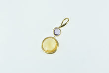Load image into Gallery viewer, 18K Marco Bicego Citrine Amethyst Vintage Dangle Pendant Yellow Gold