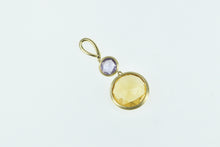 Load image into Gallery viewer, 18K Marco Bicego Citrine Amethyst Vintage Dangle Pendant Yellow Gold