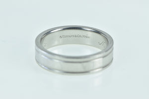 Platinum Tiffany & Co 6mm Essential Wedding Band Ring