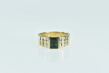 Load image into Gallery viewer, 14K 1.38 Ctw Natural Emerald Diamond Vintage Ring Yellow Gold