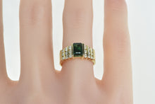 Load image into Gallery viewer, 14K 1.38 Ctw Natural Emerald Diamond Vintage Ring Yellow Gold