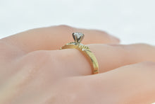 Load image into Gallery viewer, 14K 0.21 Ct Diamond Solitaire Promise Engagement Ring Yellow Gold