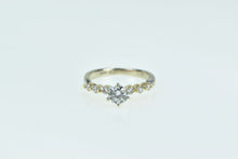 Load image into Gallery viewer, 14K 0.55 Ctw Diamond Round Vintage Engagement Ring Yellow Gold