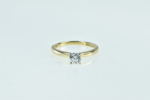 14K 0.58 Ct Diamond Solitaire Engagement Ring Yellow Gold