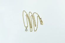 Load image into Gallery viewer, 14K 0.46 Ct Diamond Round Solitaire Classic Pendant 16.75&quot; Yellow Gold