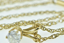 Load image into Gallery viewer, 14K 0.46 Ct Diamond Round Solitaire Classic Pendant 16.75&quot; Yellow Gold