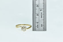 Load image into Gallery viewer, 14K 0.18 Ctw Flower Diamond Cluster Engagement Ring Yellow Gold