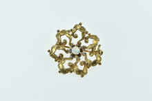 Load image into Gallery viewer, 14K Victorian Opal Ornate Vintage Statement Pin/Brooch Yellow Gold