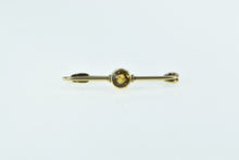 Load image into Gallery viewer, 14K Victorian Round Citrine Vintage Safety Pin Pin/Brooch Yellow Gold