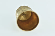 Load image into Gallery viewer, 14K Victorian Ornate Engraved Sewing Tool Thimble Yellow Gold