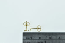 Load image into Gallery viewer, 14K N Block Letter Initial Name Monogram Stud Earrings Yellow Gold