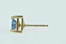 Load image into Gallery viewer, 14K Trillion Blue Topaz Solitaire Single Stud Earring Yellow Gold