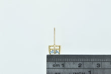 Load image into Gallery viewer, 14K Trillion Blue Topaz Solitaire Single Stud Earring Yellow Gold