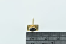 Load image into Gallery viewer, 10K Square Black Star Sapphire Lapel Pin/Brooch Yellow Gold