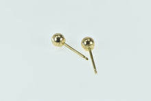 Load image into Gallery viewer, 14K 3.9mm Vintage Round Ball Sphere Stud Earrings Yellow Gold