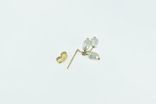 Load image into Gallery viewer, 14K Single Vintage Pearl Dangle Tassel Fringe Earring Yellow Gold