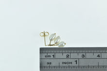 Load image into Gallery viewer, 14K Single Vintage Pearl Dangle Tassel Fringe Earring Yellow Gold