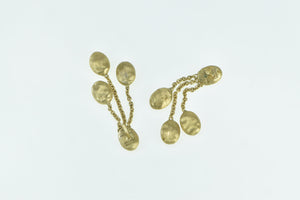 18K Marco Bicego Jaipur Charm Drop Dangle Earrings Yellow Gold