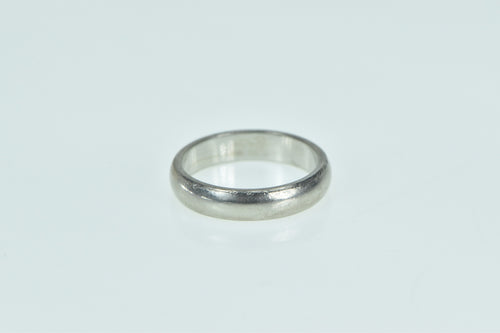 Platinum 3.7mm Vintage Classic Wedding Band Ring