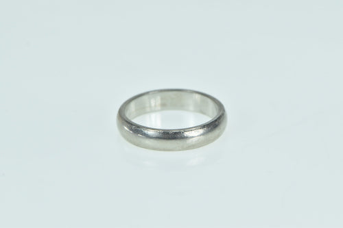 Platinum 3.7mm Vintage Classic Wedding Band Ring