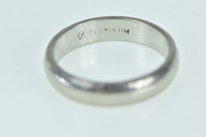 Platinum 3.7mm Vintage Classic Wedding Band Ring