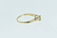 Load image into Gallery viewer, 10K Oval Peridot Diamond Accent Vintage Classic Ring Yellow Gold