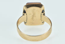 Load image into Gallery viewer, 10K Victorian Carved Shell Cameo Statement Ring Yellow Gold