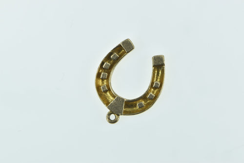 9K Vintage Horse Shoe Good Luck Lucky Charm/Pendant Yellow Gold