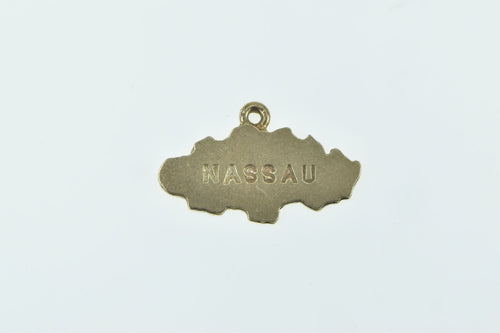 9K Nassau Bahamas Tropical Island Travel Charm/Pendant Yellow Gold