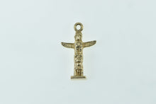 Load image into Gallery viewer, 10K 3D Tiki Totem Hawaiian Tribal Motif Charm/Pendant Yellow Gold