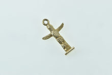 Load image into Gallery viewer, 10K 3D Tiki Totem Hawaiian Tribal Motif Charm/Pendant Yellow Gold