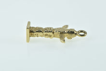 Load image into Gallery viewer, 10K 3D Tiki Totem Hawaiian Tribal Motif Charm/Pendant Yellow Gold