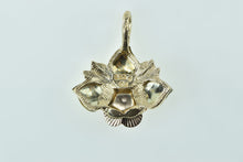 Load image into Gallery viewer, 10K Black Hills Leaf Vintage Statement Cluster Pendant Yellow Gold