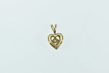 Load image into Gallery viewer, 14K Diamond Love Heart Vintage Romantic Charm/Pendant Yellow Gold