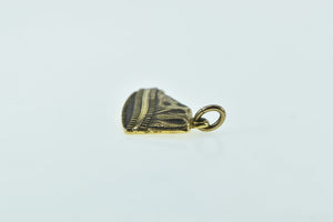 10K Vintage Chef Hat Cook Culinary Motif Charm/Pendant Yellow Gold