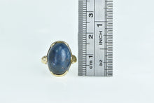 Load image into Gallery viewer, 14K Oval Sodalite Cabochon Vintage Statement Ring Yellow Gold