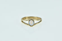 Load image into Gallery viewer, 10K Oval Vintage Ornate Natural Opal Statement Ring Yellow Gold