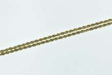 Load image into Gallery viewer, Sterling Silver 2.4mm Rope Link Gold Plated Chain Necklace 24&quot;