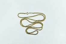 Load image into Gallery viewer, Sterling Silver 2.4mm Rope Link Gold Plated Chain Necklace 24&quot;