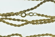 Load image into Gallery viewer, Sterling Silver 2.4mm Rope Link Gold Plated Chain Necklace 24&quot;